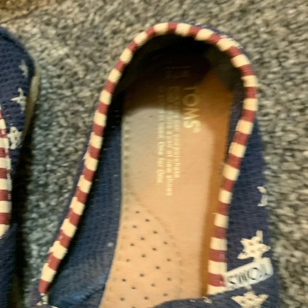 Toms Espadrille Flats - Red, White & Blue